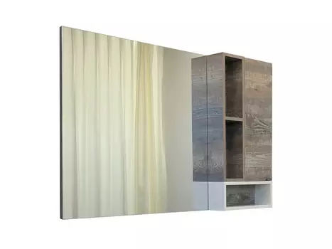 Зеркало-шкаф Турин-120 дуб бежевый