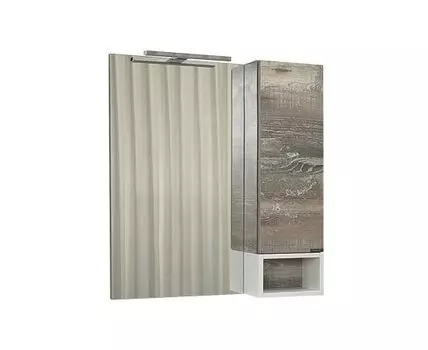 Зеркало-шкаф Турин-75 дуб бежевый