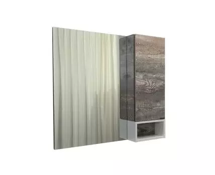 Зеркало-шкаф Турин-90 дуб бежевый