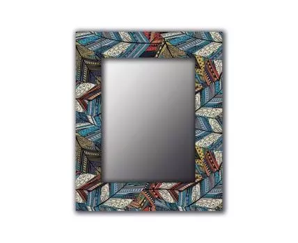 Зеркало Синие перья