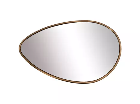 Зеркало в металл. раме золотого цвета с подсветкой LED 65*100см