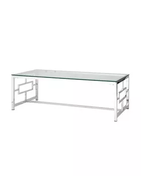Журнальный стол 120*60 БРУКЛИН серебро
