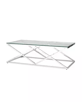 Журнальный стол 120*60 ИНСИГНИЯ серебро