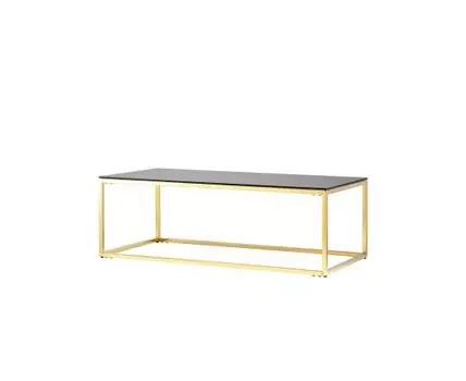 Журнальный стол 120*60 ТАУН золото стекло smoke