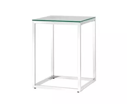 Журнальный стол 40*40 ТАУН серебро