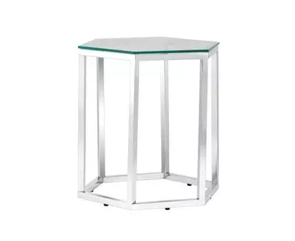 Журнальный стол ГЕКС серебро