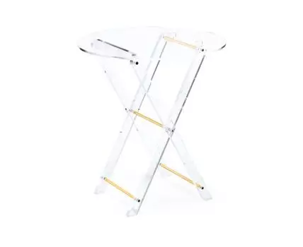 Журнальный стол складной Spirit 40x45 clear / gold