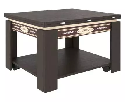 Журнальный столик Адам (Низкие, 62, Чайные, Темное-светлое дерево, 70)