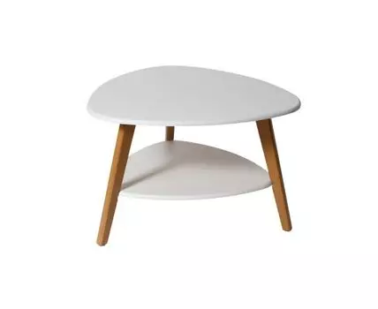 Журнальный столик Джилонг (Низкие, 77, Чайные, Белый, 78)