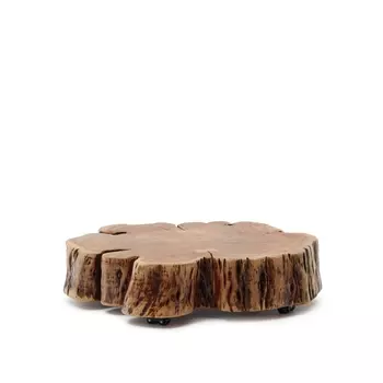 Журнальный столик Essi из массива акации на колесиках 90 x 60 см