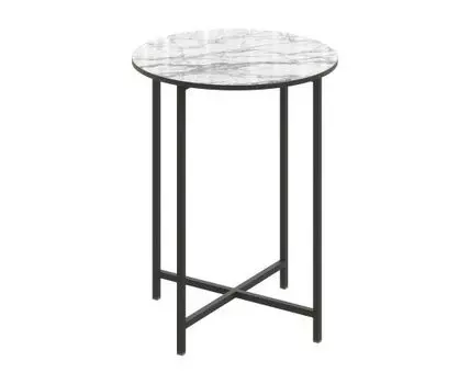 Журнальный столик Фрост (Высокие, 48, Дизайнерские, Черно-белый, 48)