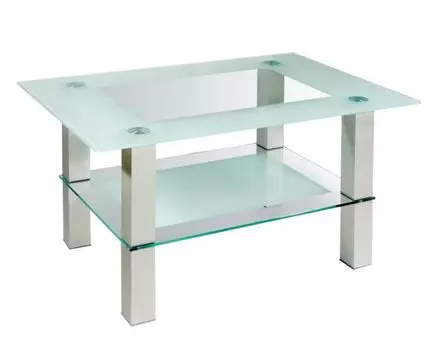 Журнальный столик Кристалл-2 (Высокие, 60, Чайные, Белый, 90)