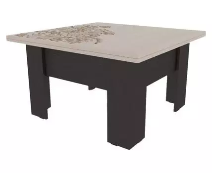 Журнальный столик Секрет (Низкие, 80, Чайные, Темное-светлое дерево, 82)