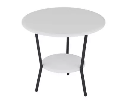 Журнальный столик Шот (Низкие, 55, Чайные, Белый, 55)