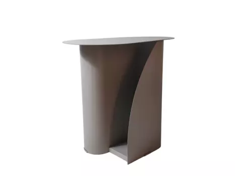 Журнальный столик Yvaine металл темно-серый