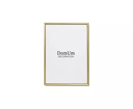 Золотая глянцевая рамка из алюминия ROUNDED 9 - 70x100 см (золотистый, 100)
