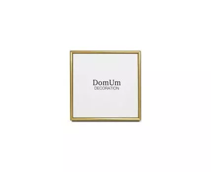 Золотая глянцевая рамка из алюминия ROUNDED 9 - 21х21 см (золотистый, 21)
