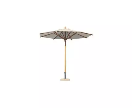 Зонт профессиональный Palladio Standard (бежевый, белый, 250)