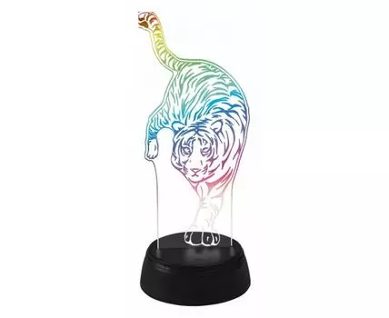 Зверь декоративный Uniel ULI-M506 RGB/3AA TIGER/BLACK UL-00008401