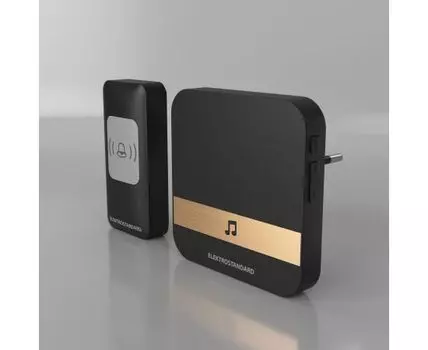 Звонок беспроводной 52M IP44 DBQ24M WL черный