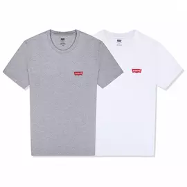2pk Crewneck Graphic 2 Pack Hm White/ M