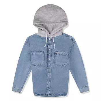 Denim Hoodie Overshirt