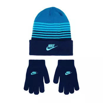 Детский набор: шапка и перчатки Nike Striped Beanie & Gloves Set