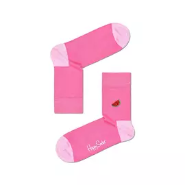 Embroidery Watermelon Half Crew Sock