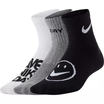 Everyday Older Kids' Lightweight Ankle Socks (3 Pairs)