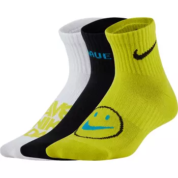 Everyday Older Kids' Lightweight Ankle Socks (3 Pairs)