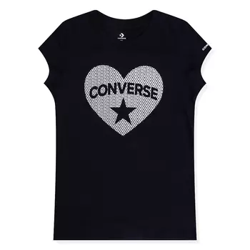 Faux Sequin Heart Tee