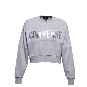 Lurex Cropped Crew