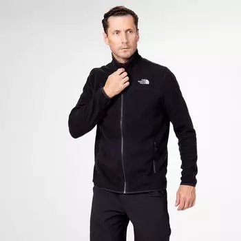Мужская флисовая кофта 100 Glacier Full Zip Fleece TNF Black