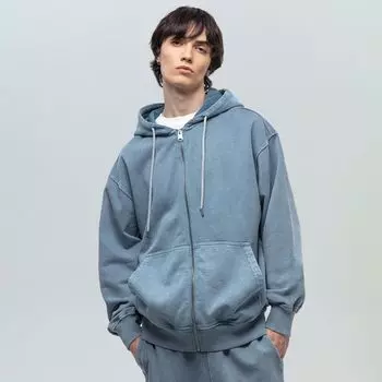 Мужская толстовка Washed French Terry Full Zip Hoodie