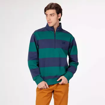 Мужской свитшот Street Beat Half Zip Striped Fleece Pullover