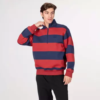 Мужской свитшот Street Beat Half Zip Striped Fleece Pullover