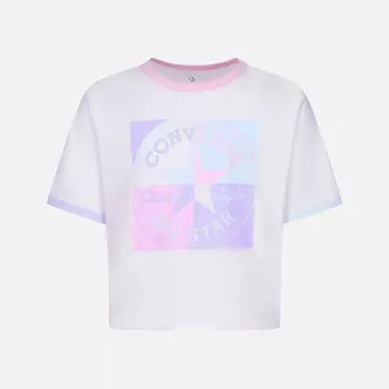 Подростковая футболка Converse Short Sleeve Ringer Boxy T-Shirt