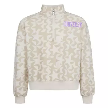 Подростковый свитшот Half Zip Printed Crew