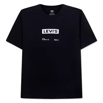 Relaxed Fit Tee Boxtab Text Caviar