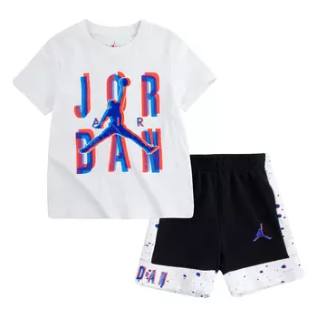 Space Glitch Tee Shorts Set