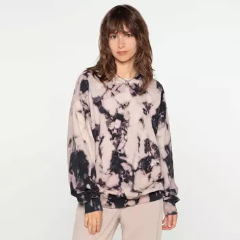 Женский свитшот Washed Tie Dye Crew French Terry