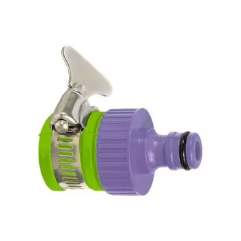 Адаптер пластмассовый, 3/4 с внешним хомутом Palisad