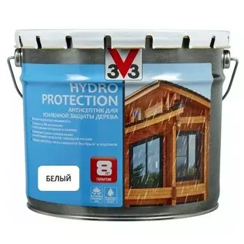 Антисептик для дерева Hydro Protection Белый, 9л