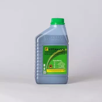 Антисептик для внутр. и наруж. работ Ултан ССА, зеленый, 1л (концентрат 1:14)