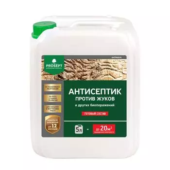 Антисептик против жуков и других насекомых Prosept Антижук, 5л