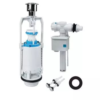 Сливная арматура для бачка Iddis F012400-0005 (тип A) с боковой подводкой, однокнопочная