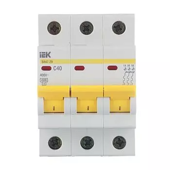 Автоматический выключатель трехполюсный 40А IEK