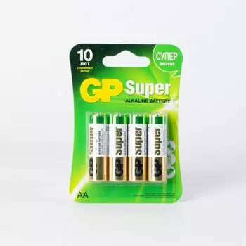 Батарейки алкалиновые GP Super Alkaline 15А АA
