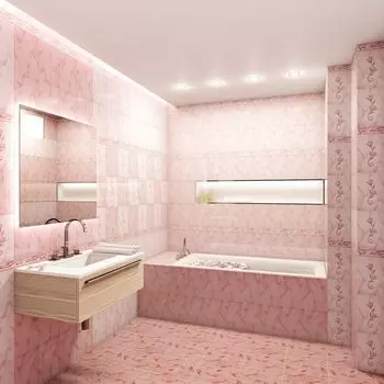 Бордюр 200х57мм София Тюльпан розовый Unitile