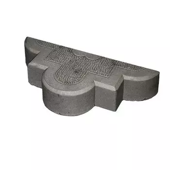 Брусчатка Гжель половинка, черный